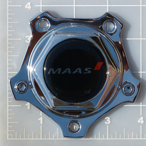 CAP-028B / Maas 028B Chrome Bolt-On Center Cap / DISCONTINUED 1