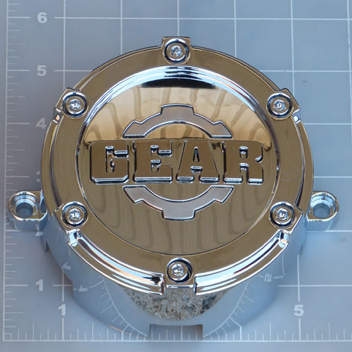 CAP-729C-6 / Gear Alloy Chrome 6 Lug Bolt-On Center Cap 1