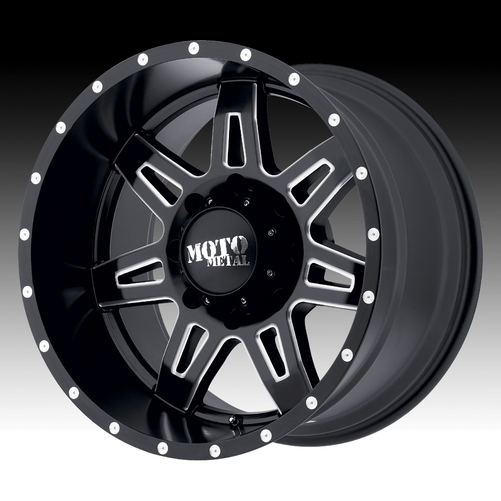 Moto Metal MO975 Satin Black Milled Custom Wheels Rims