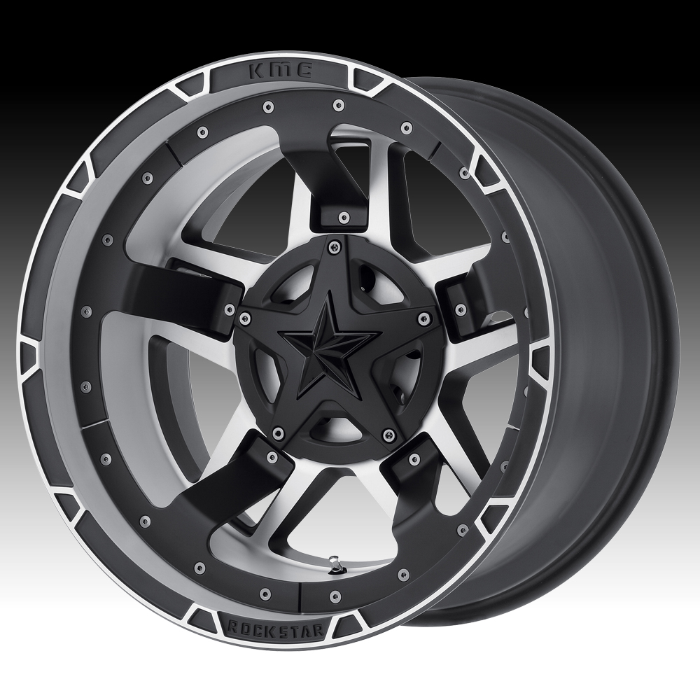 Rockstar XD827 RS3 Matte Black 6-Lug Wheel - 17x9 (04-19 F 