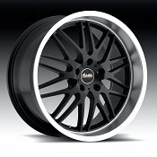 Advanti Racing A4 Kudos Matte Black w/ Machined Lip Custom Wheel