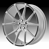 Asanti Black Label ABL-13 Brushed Silver Custom Wheels Rims