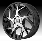 Asanti Black Label ABL-16 Machined Black Custom Wheels Rims
