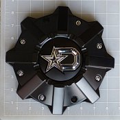 CAP-645B-DSTAR / DropStars Satin Black Bolt-On Center Cap