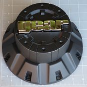CAP-718B-TALL / Gear Alloy Carbon Black Bolt-On Center Cap