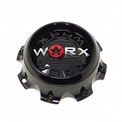 CAP-WX-8-BR21 / Worx Alloy Gloss Black Bplt On Center Cap