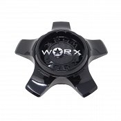 CAP-WX-H-BC21 / Worx Alloy Gloss Black Snap On Center Cap