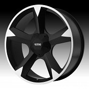 KMC Clone RWD KM674 674 Satin Black Machined Custom Rims Wheels