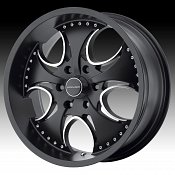 KMC Venom KM755 755 Matte Black Machined Custom Rims Wheels