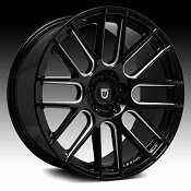 Lexani CSS-8 Gloss Black Milled Custom Wheels Rims