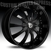 Lexani LSS-10 Full Gloss Black Custom Wheels Rims