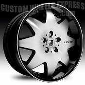 Lexani LX-2 Gloss Black Machined w/ Machined Accent Custom Wheel