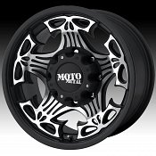 Moto Metal MO909 Skull Gloss Black Machined Custom Wheels Rims