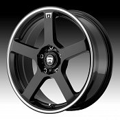 Motegi Racing MR116 Black with Machined Stripe Custom Rims Wheel