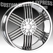 Mazzi Kombat 715 Chrome Custom Wheels Rims