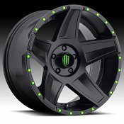 DropStars Monster Energy Edition 648B Black Custom Wheels Rims