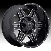 TIS Monster Energy Edition 538BM Black Milled Custom Wheels Rims