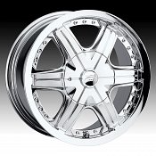 Platinum 296C 296 / 297C 297 Flair FWD Chrome Custom Rims Wheels