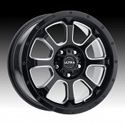 Ultra 219BM Nemesis CUV Gloss Black Milled Custom Wheels Rims