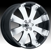 Ultra 243B 243 / 244B 244 Mako Machined Black Custom Rims Wheels