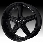 Lorenzo WL019 WL19 Gloss Black Custom Rims Wheels