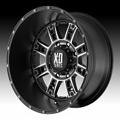 XD Series XD809 Riot Matte Black Machined Custom Rims Wheels