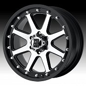 XD Series XD798 Addict Matte Black Machined Custom Wheels Ri