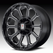 XD Series XD806 Bomb Gloss Black Milled Custom Wheels Rims