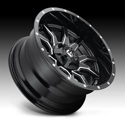 Fuel Vandal D627 Gloss Black Milled Custom Wheels Rims 2