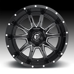 Fuel Vandal D627 Gloss Black Milled Custom Wheels Rims 3