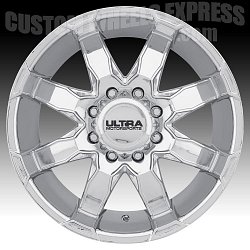 Ultra 225 Phantom Chrome Custom Wheels Rims 3