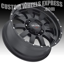 Ultra X105 Xtreme II Satin Black Custom Wheels 2