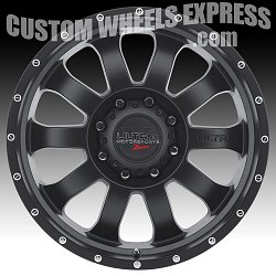 Ultra X105 Xtreme II Satin Black Custom Wheels 3