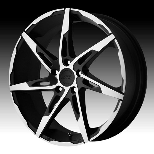 American Racing AR900 Satin Black Machined Custom Rims Wheels 1