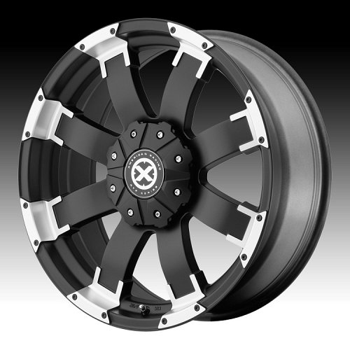 ATX Series AX191 Satin Black Machined Custom Rims Wheels 1