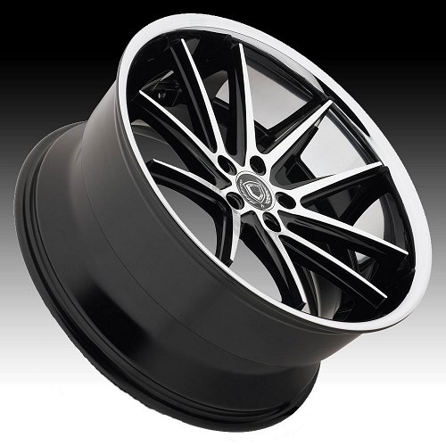 Asanti Black Label ABL-5 Machined Black Stainless Lip Custom Wheels 2