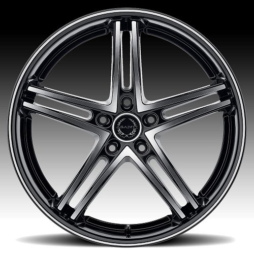 Asanti Black Label ABL-7 Machined Black Custom Wheels 2