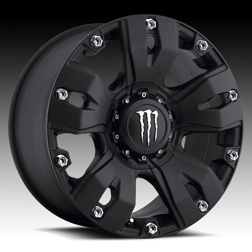 DropStars Monster Energy Edition DSM42 642B Matte Black Custom Rims Wheels 1