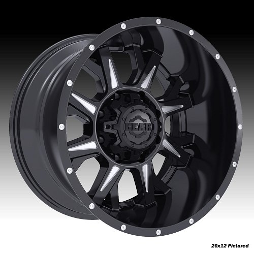 Gear Alloy 742BM Kickstand Black Milled Custom Rims Wheels 1