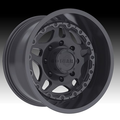 Gear Alloy 744B Drivetrain Black Custom Rims Wheels 1