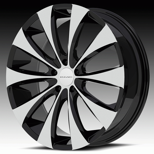 KMC Fader KM679 679 Gloss Black Machined Custom Rims Wheels 1