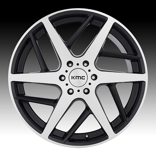 KMC KM699 Two-Face Satin Black Machined Custom Wheels Rims 2