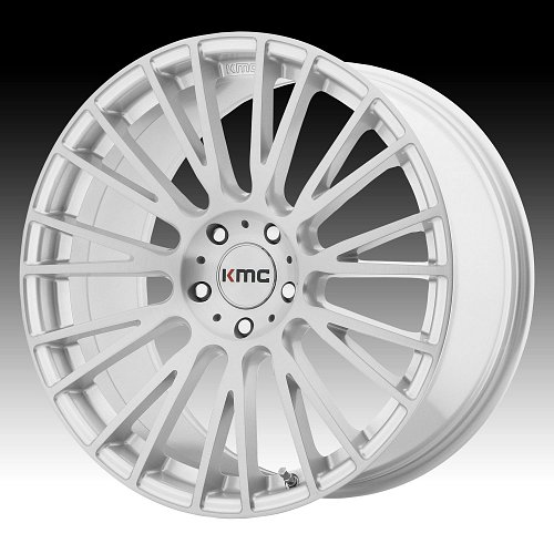 KMC KM706 Impact Brushed Silver Custom Wheels Rims 1
