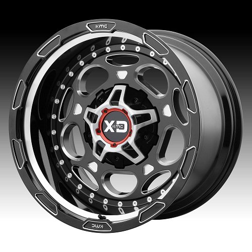 XD Series XD837 Demodog Black Milled Custom Wheels Rims 1