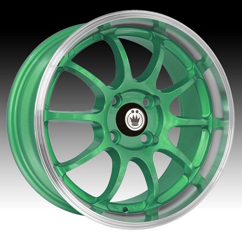 Konig Lightning 26GR LI Green w/ Machined Lip Custom Rims Wheels 1