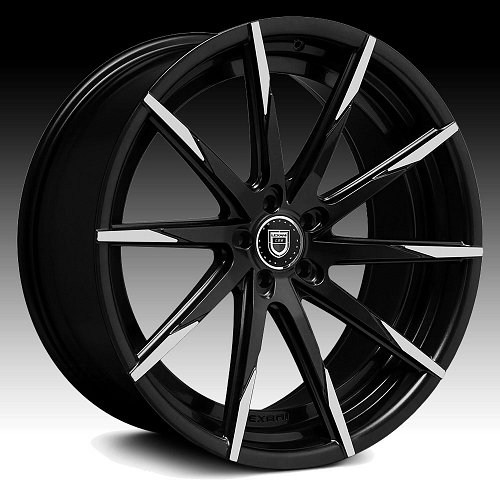 Lexani CSS-15 Gloss Black Machined Tip Custom Wheels Rims 1