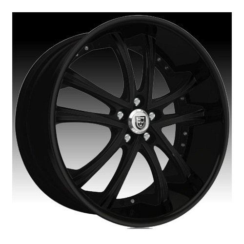 Lexani LSS-55 Full Gloss Black Custom Rims Wheels 1