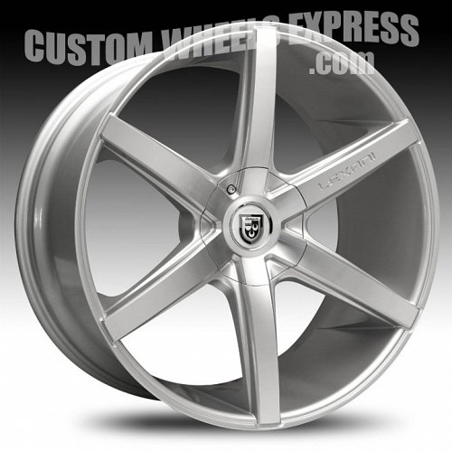 Lexani R-Six / R6 Machined Face w/ Silver Custom Wheels Rims 1