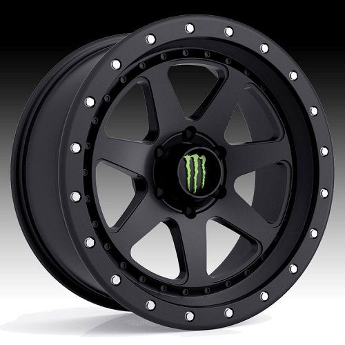 Monster Energy Edition 540B Satin Black Custom Wheels Rims 1