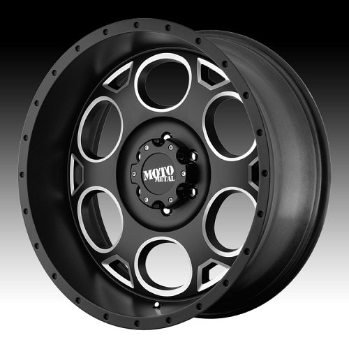 Moto Metal MO964 Satin Black Milled Accents Custom Wheels Rims 1